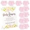 Dirty Diaper Baby Shower Game for Girl with 12 Mini Pink Diapers, 8.5 x 11 Inch Instruction Card Sign
